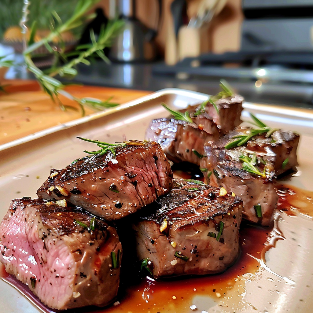 Garlic Rosemary Steak Tips