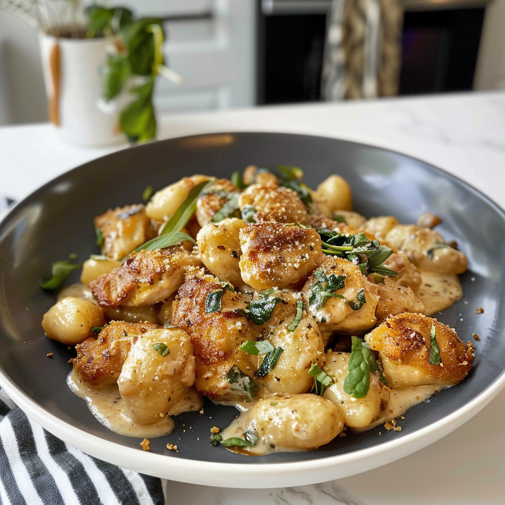 Creamy Chicken and Gnocchi Dish