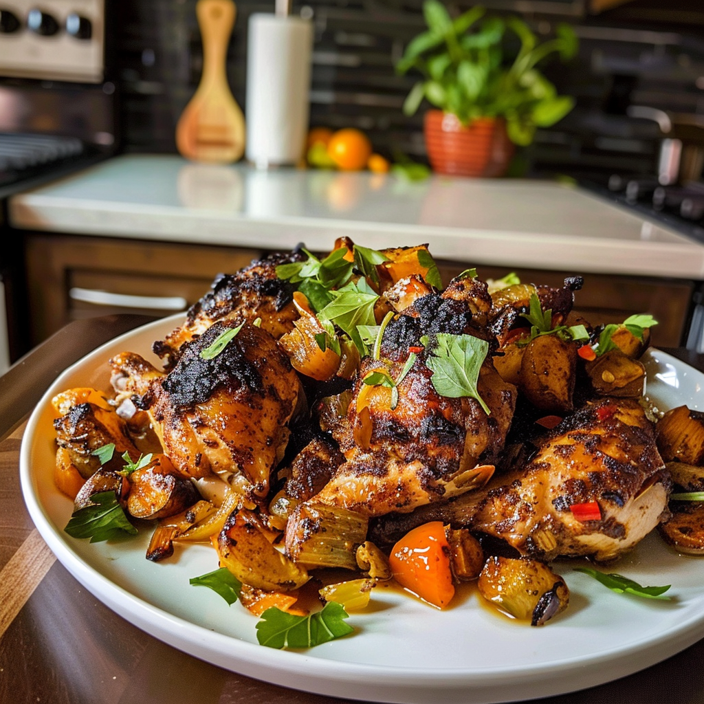 Moroccan Spiced Chicken Platter