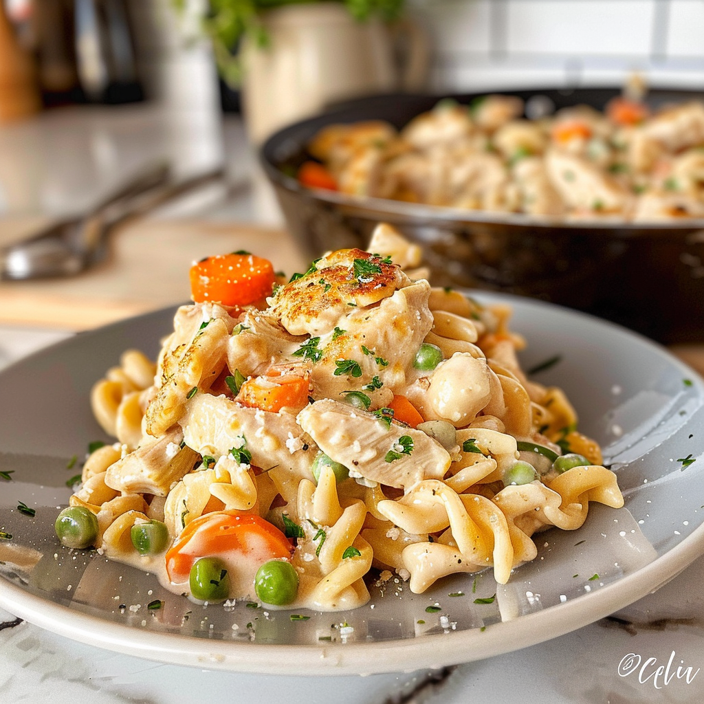 Chicken Pot Pie Pasta