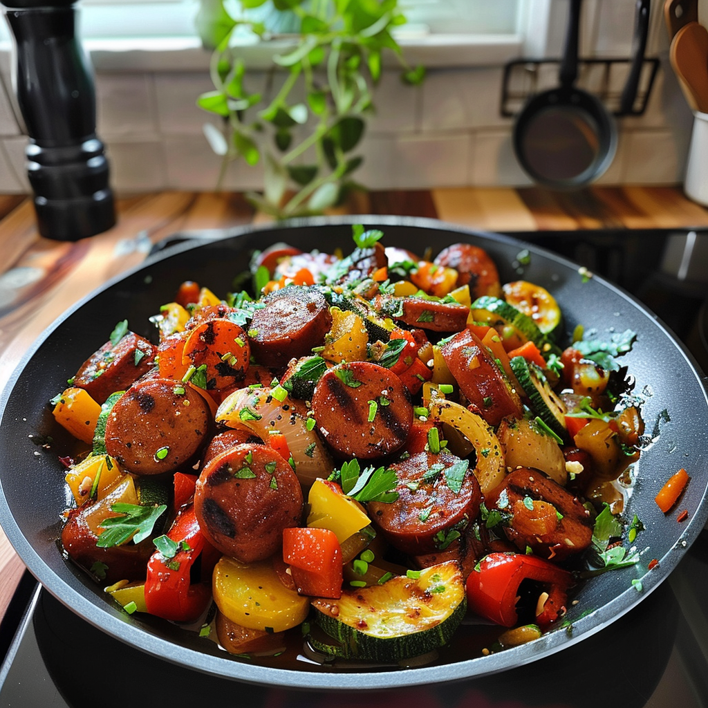 Delicious Sausage and Vegetables Dish