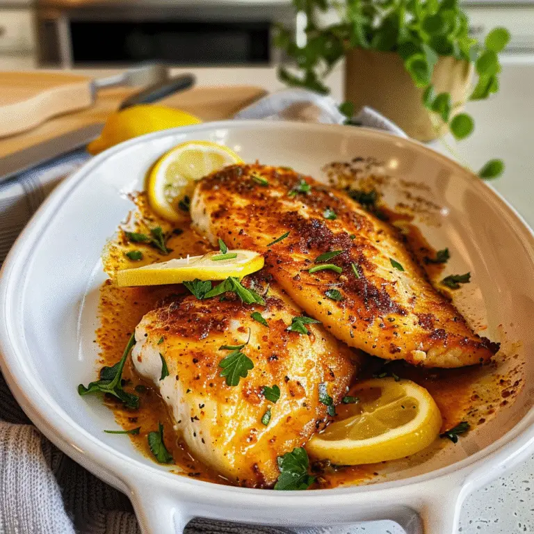Lemon Pepper Tilapia Dish