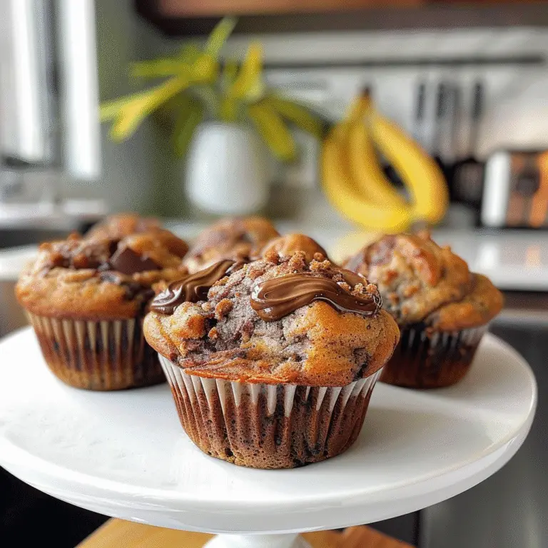 Nutella Banana Muffins