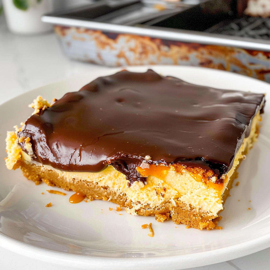Boston Cream Pie Poke Cake
