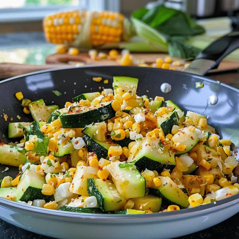 Summer Corn and Zucchini Sauté