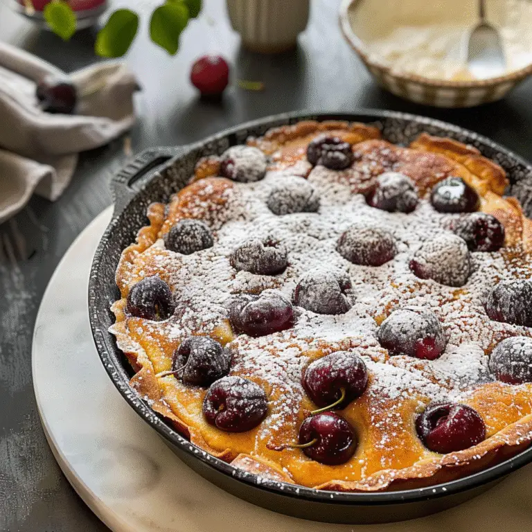 Cherry Clafouti Dessert