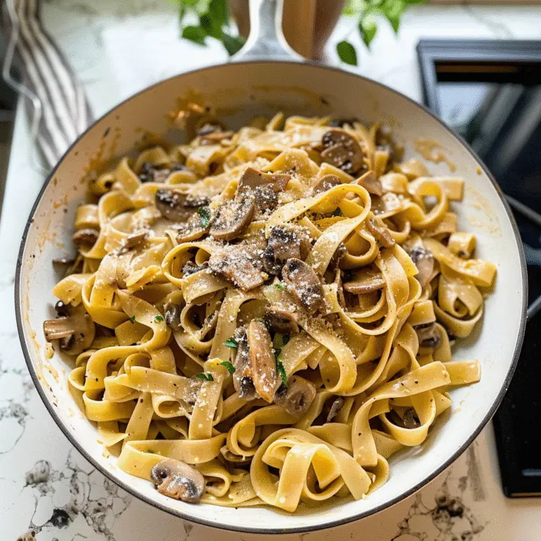 Creamy Mushroom Pasta Dish