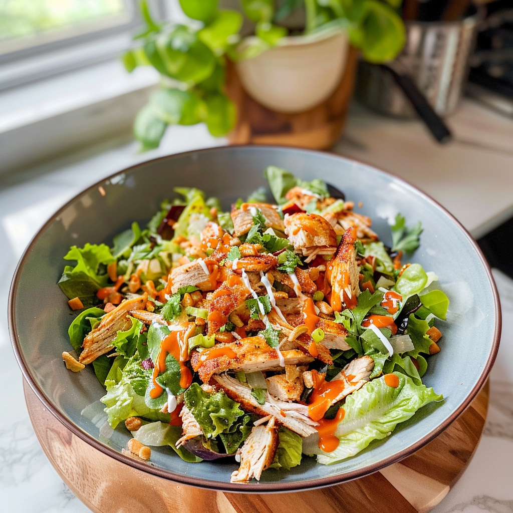 Buffalo Chicken Salad Dish