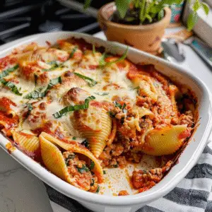 Stuffed Shells Ready to Serve
