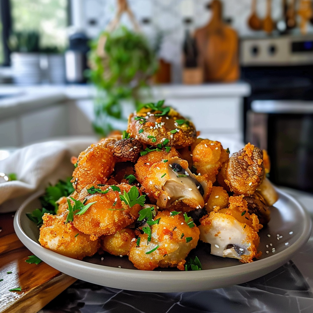 Fried Mushrooms Dish