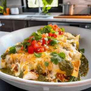 Chicken Enchiladas with Green Sauce