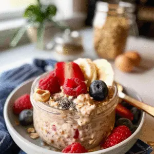 Overnight Oats with Protein Powder