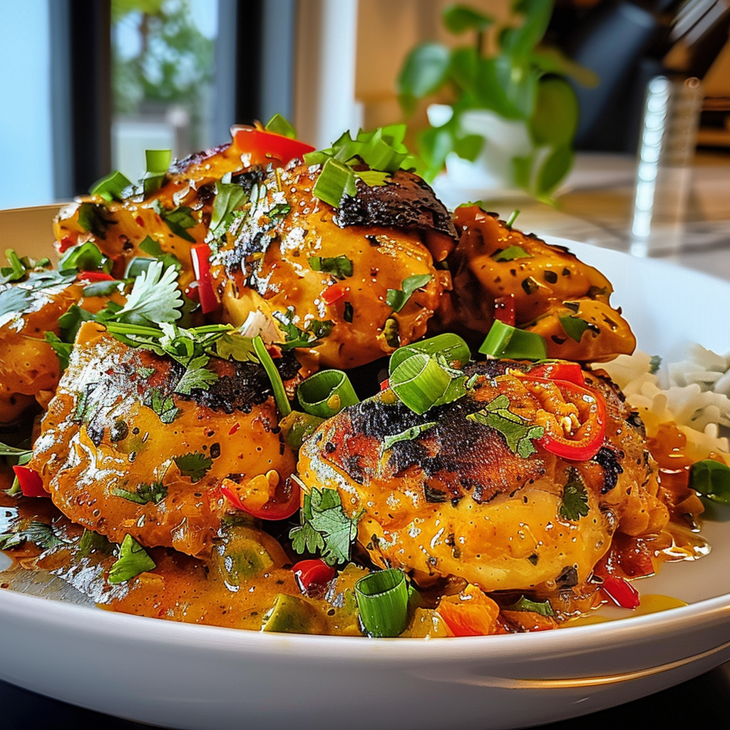Spicy Brazilian Coconut Chicken Dish
