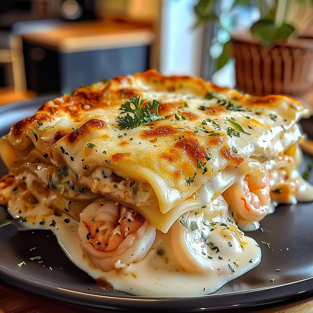 Shrimp Scampi Lasagna Image