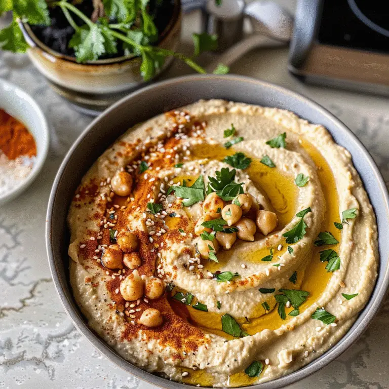 Homemade Hummus Bowl