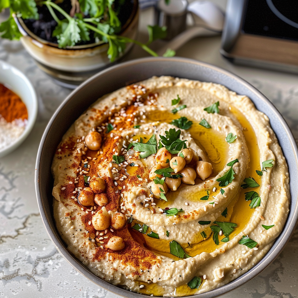 Homemade Hummus Bowl