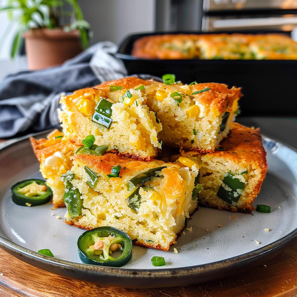 Delicious Jalapeno Cornbread Freshly Baked