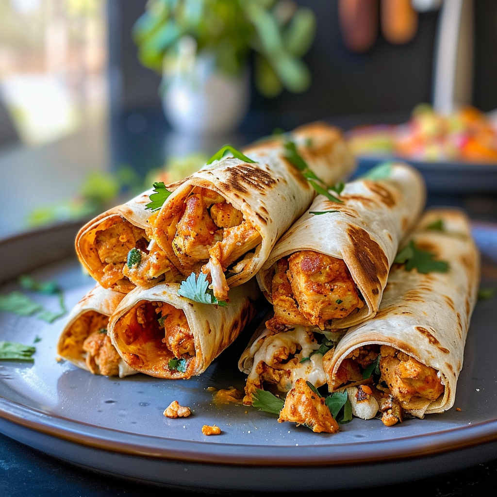 Chicken Taquitos Ready to Delight