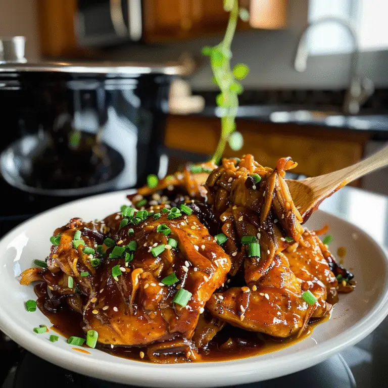 Slow Cooker Honey Garlic Chicken Dish