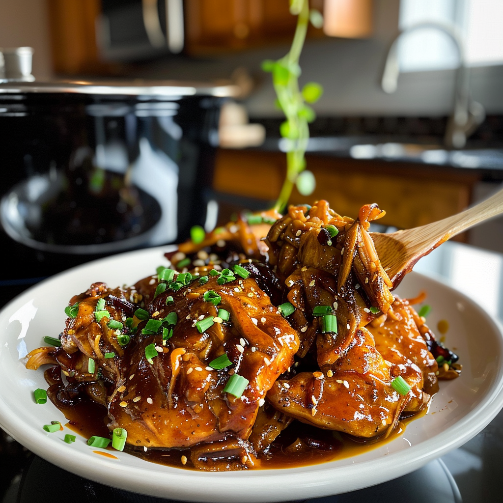 Slow Cooker Honey Garlic Chicken Dish