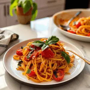 Tomato Basil Pasta Dish