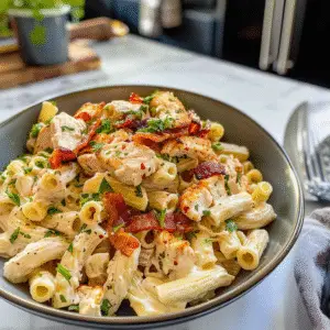 Chicken Bacon Ranch Pasta Dish