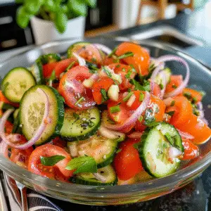 Vibrant Tomato Cucumber Salad