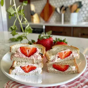 Strawberry Tea Sandwiches