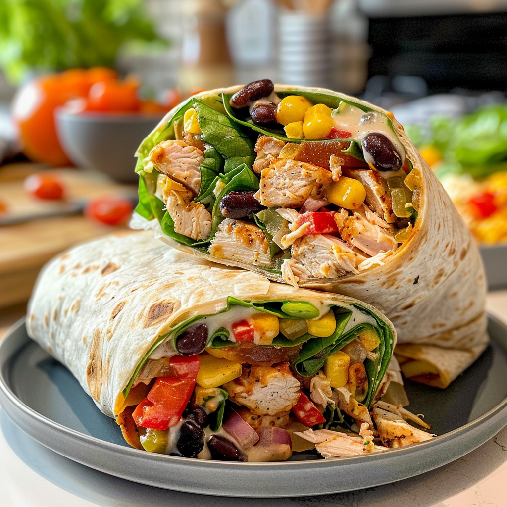 Delicious Southwest Chicken Wraps