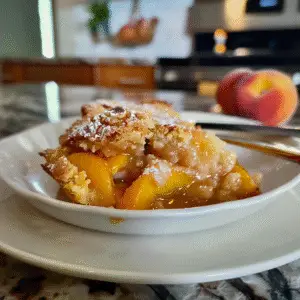 Delicious Peach Dump Cake