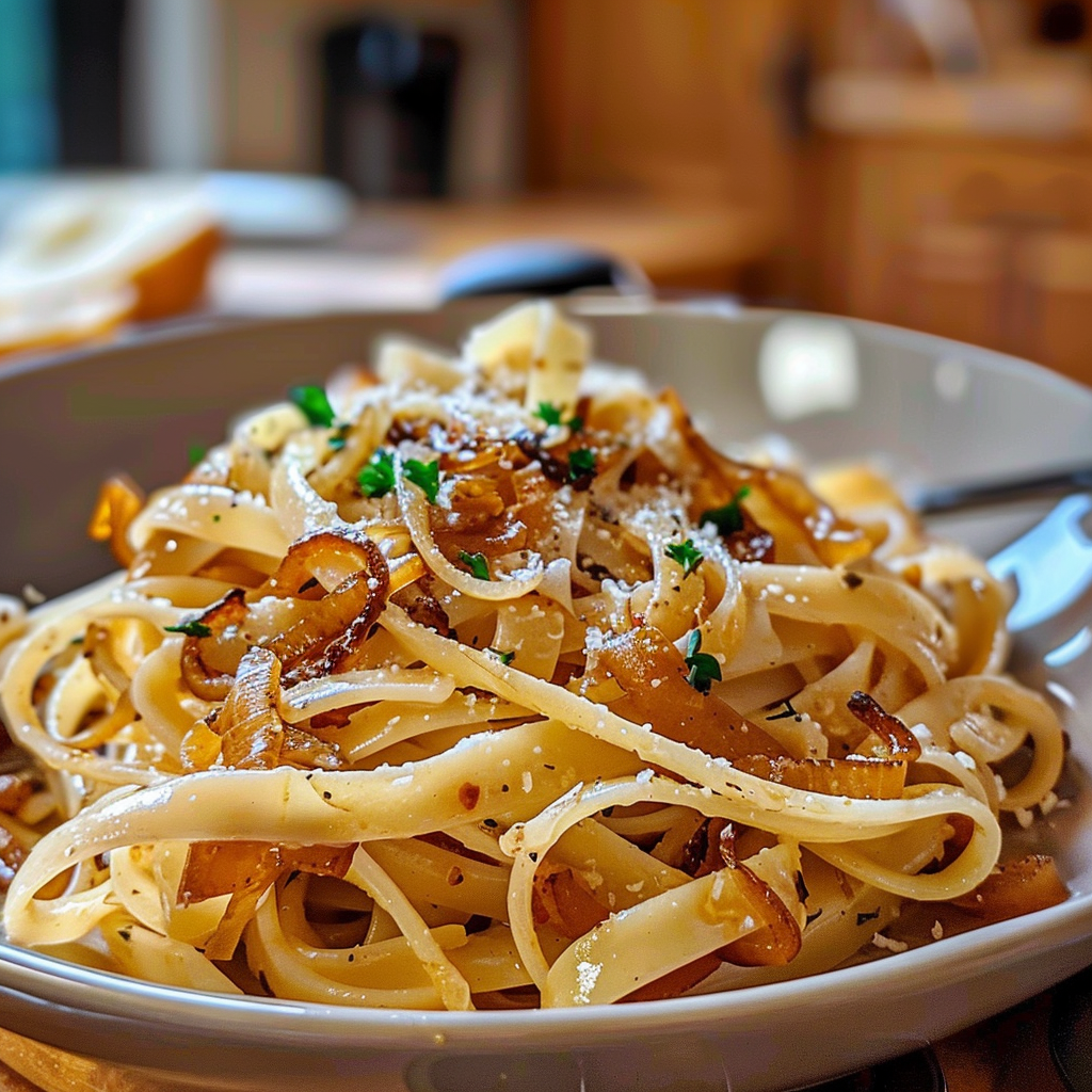 Caramelized Onion Pasta Dish