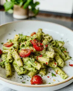 Delicious Avocado Pasta Dish