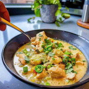 Green Chili Chicken Dish