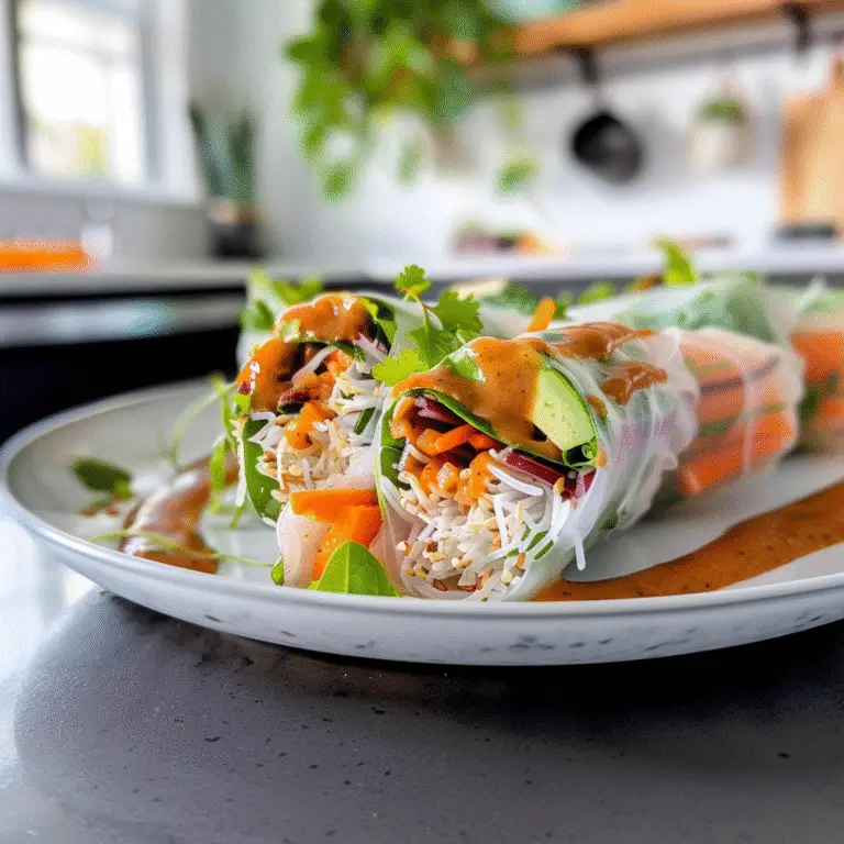 Delicious Summer Rolls Ready to Enjoy