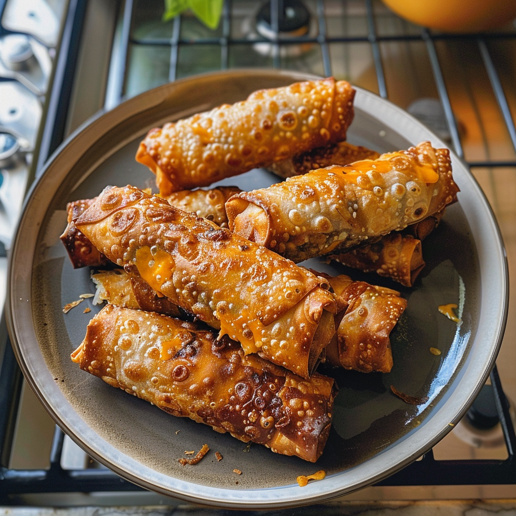 Cheeseburger Egg Rolls