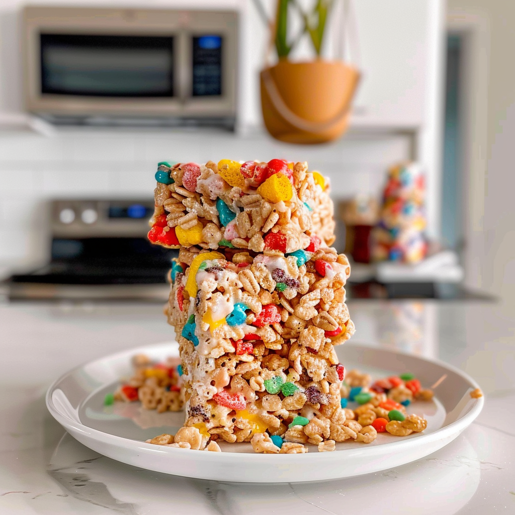 Fruity Pebbles Rice Crispy Treats
