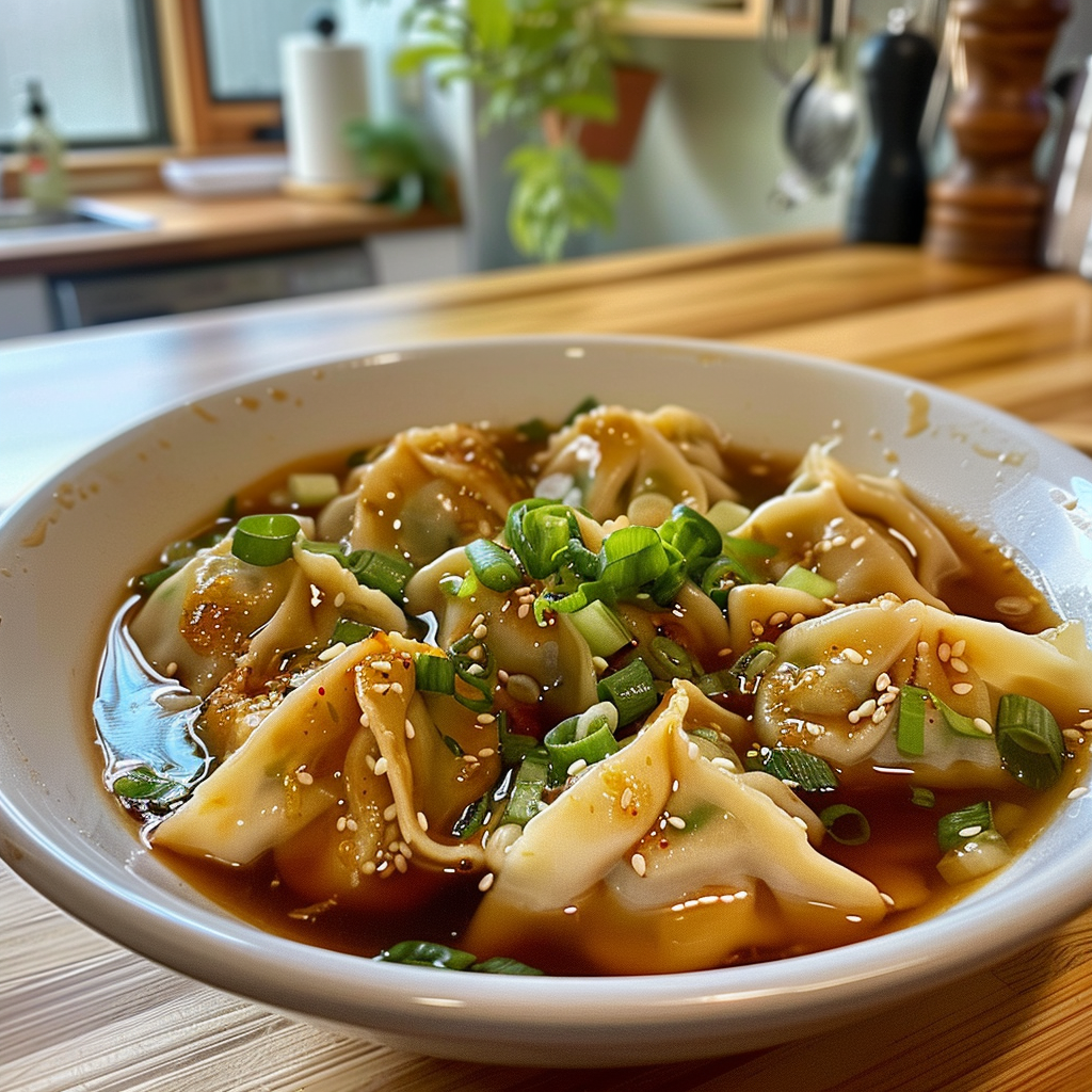 Wonton Soup with Frozen Wontons