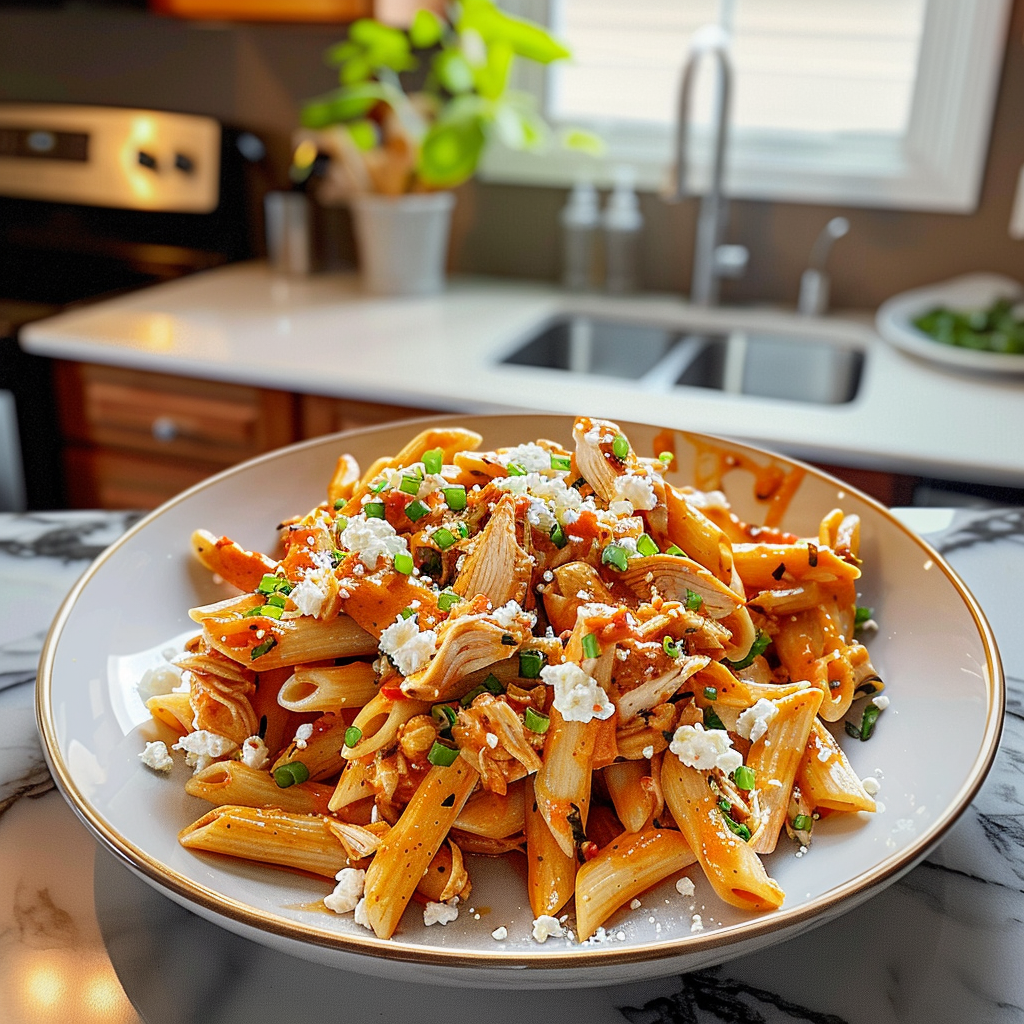 Delicious Buffalo Chicken Pasta Dish