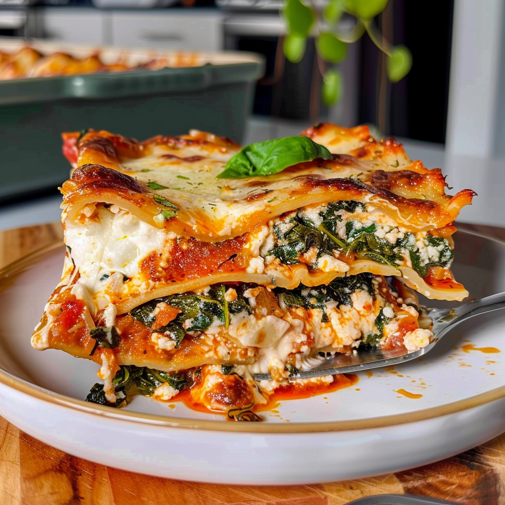 Spinach Lasagna Dish