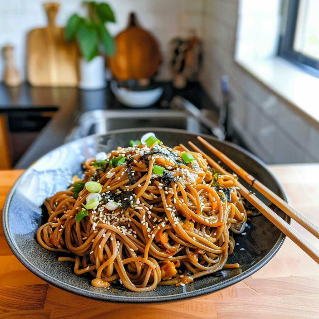 Soba Noodles Dish
