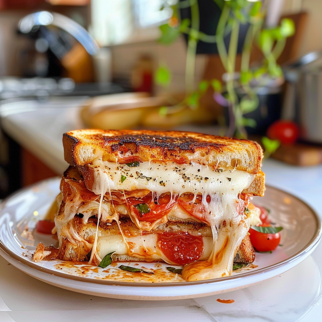 Pizza Grilled Cheese Delight