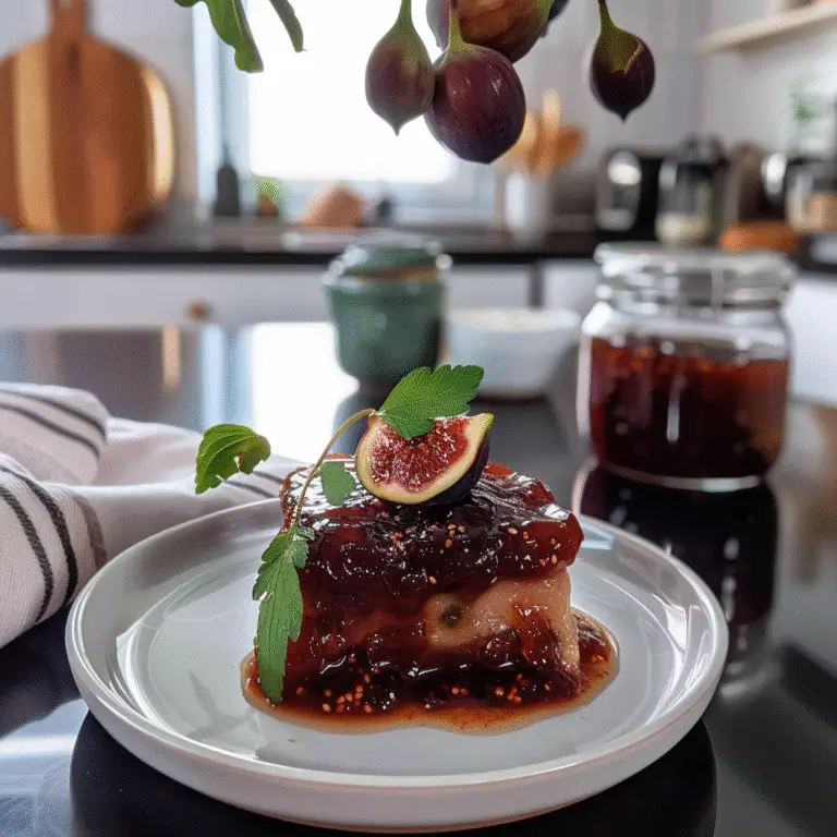 Homemade Fig Jam in Jars