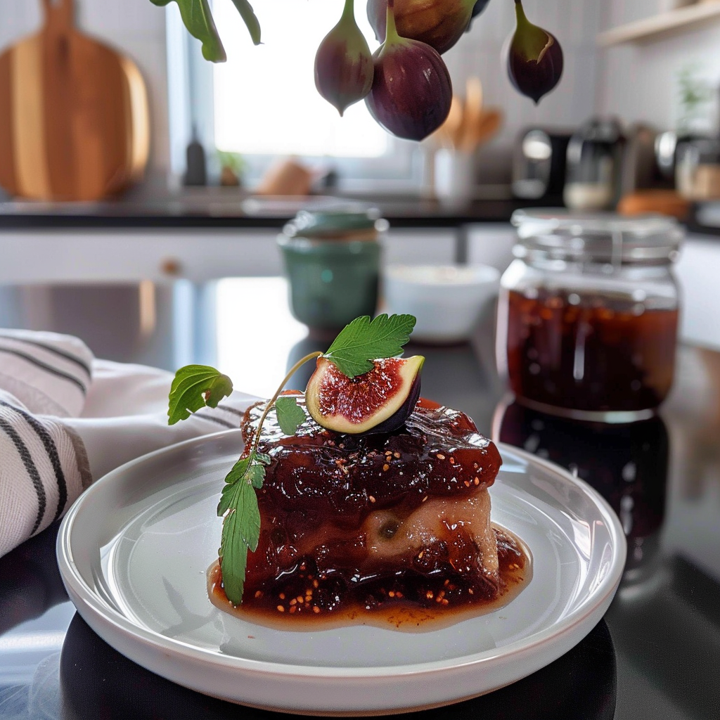 Homemade Fig Jam in Jars