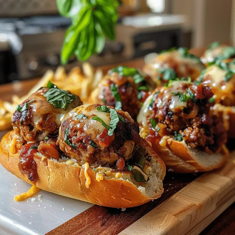 Meatball Subs Ready to Enjoy