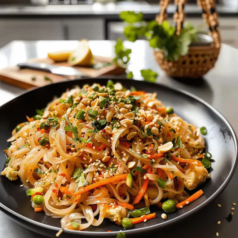 Delicious Rice Noodles Dish
