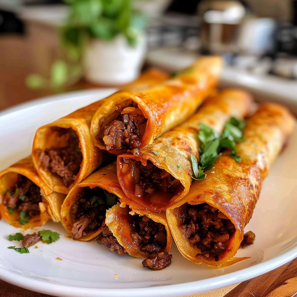 Delicious Beef Taquitos