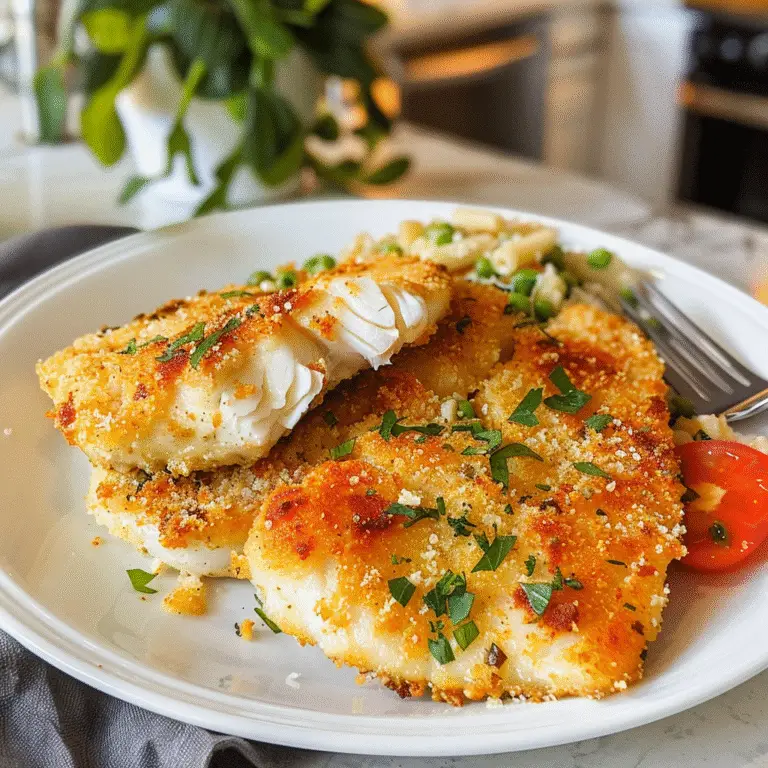 Parmesan Crusted Tilapia Dish