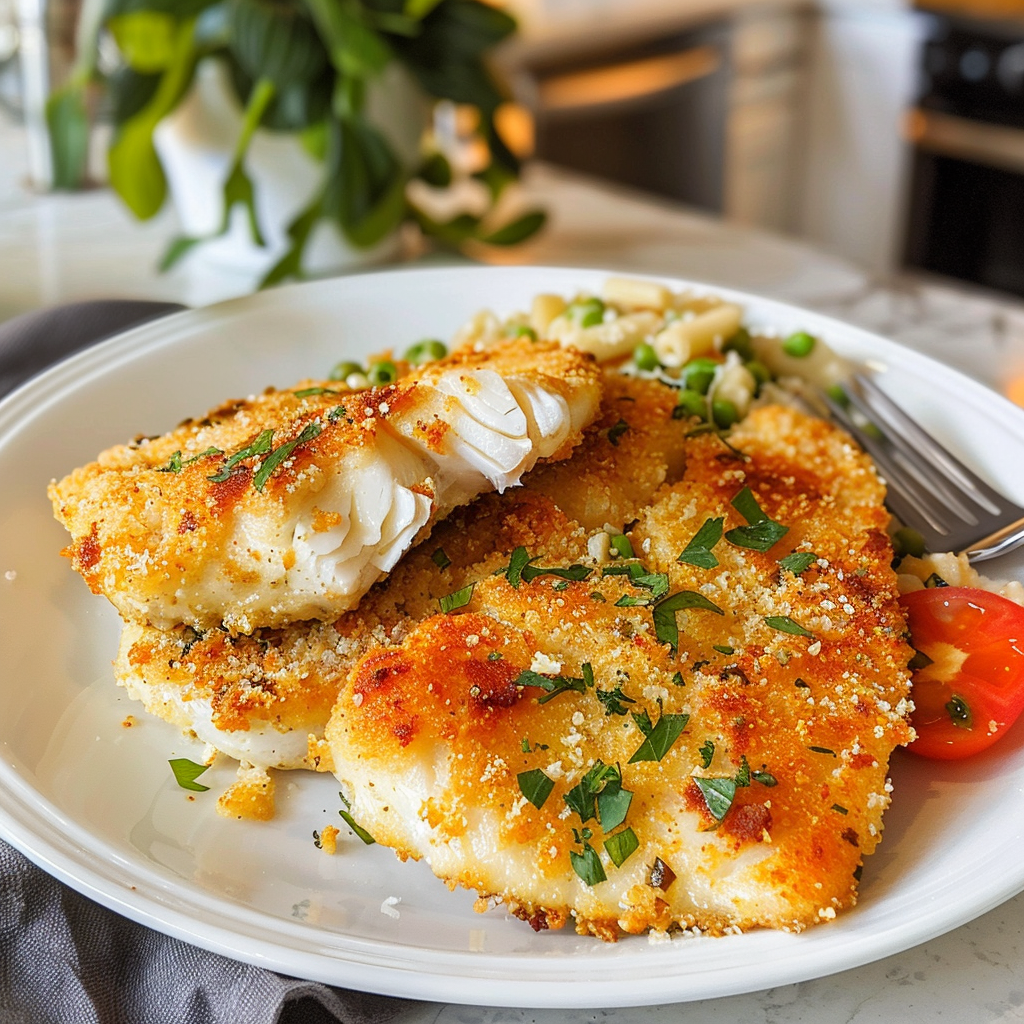 Parmesan Crusted Tilapia Dish
