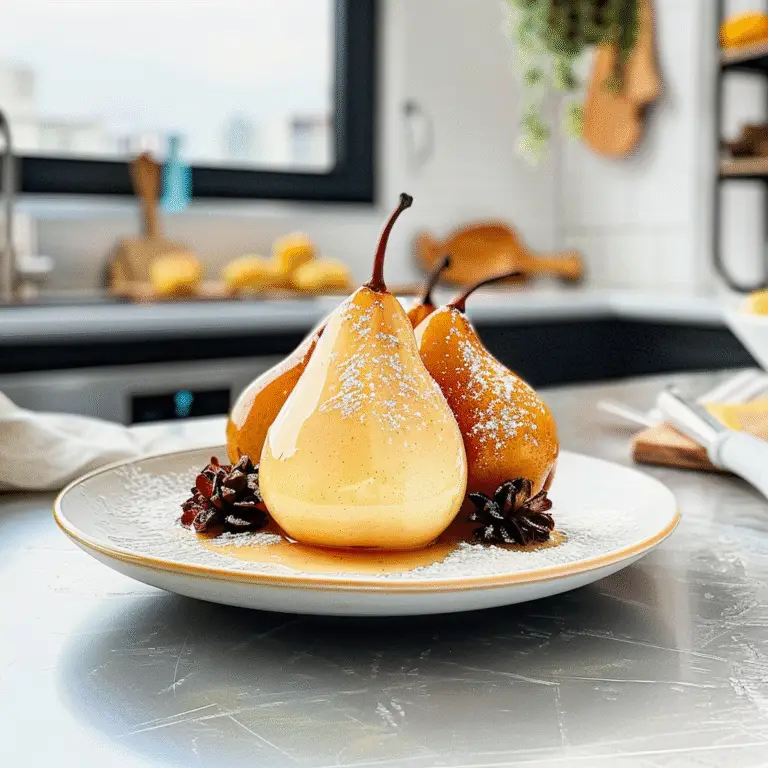 Poached Pears for Dessert