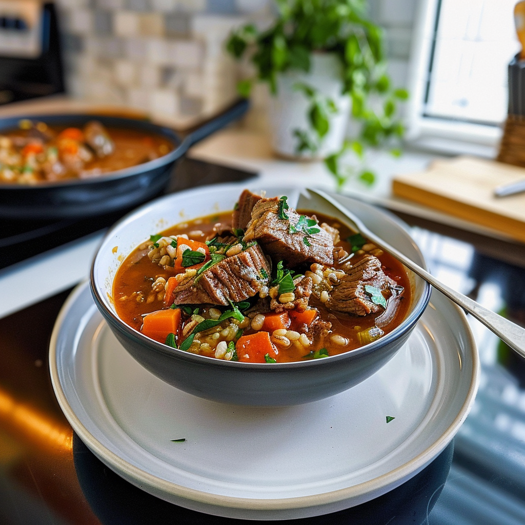 Delicious Beef and Barley Soup